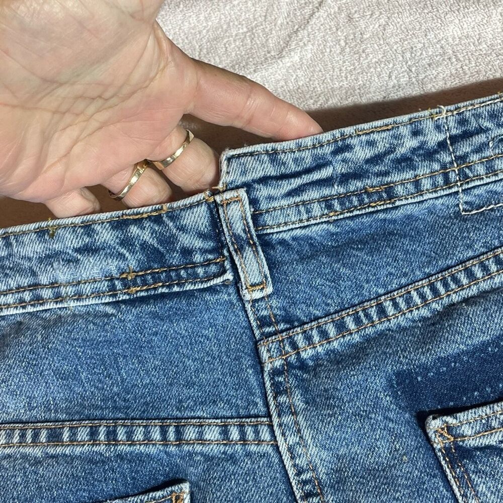 Zara Blue Denim Miniskirt Size L - Picture 14 of 15
